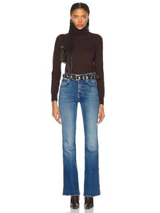 MOTHER Denim - MOTHER The Desperado Heel Jeans in Work Hard Play Hard